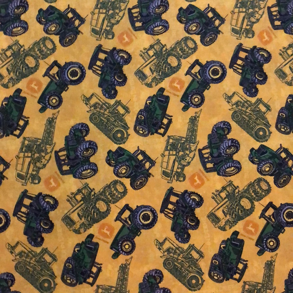 Fabric John Deere 1/2 yard x 44” wide cotton Springs Industries